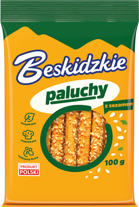 Paluchy z sezamem Beskidzkie 100g widok główny