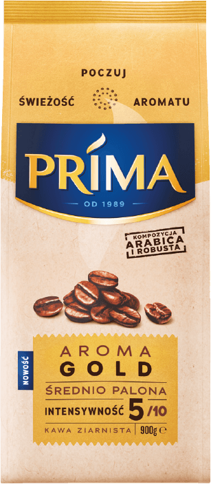 Kawa ziarnista Aroma Gold Prima 900g widok główny