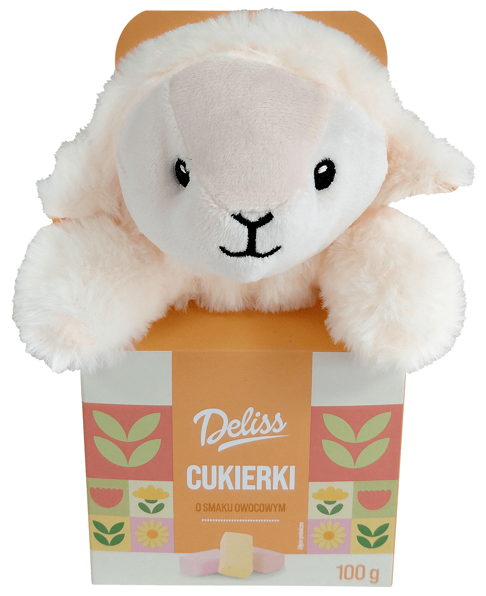 Cukierki owocowe z maskotką Deliss 100g widok 1