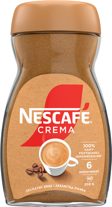Kawa rozpuszczalna Crema Nescafe 200g widok główny 