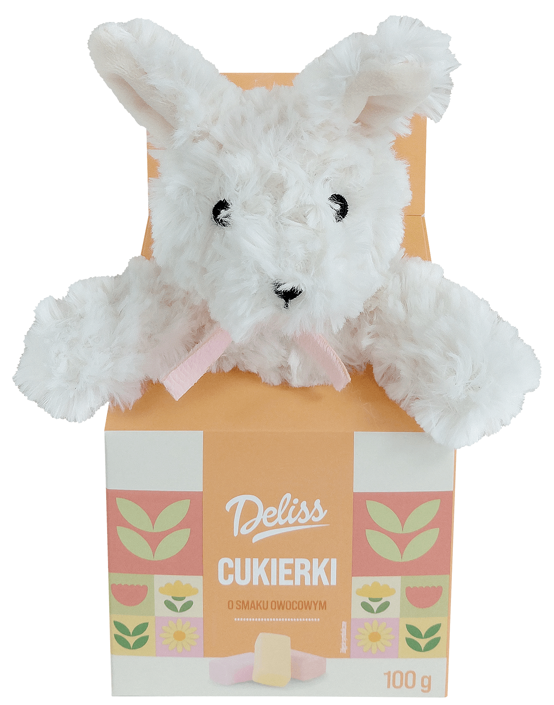 Cukierki owocowe z maskotką Deliss 100g widok 1