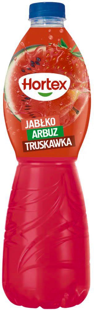 Napój niegaz. jabłko truskawka arbuz Hortex 1,75l widok główny