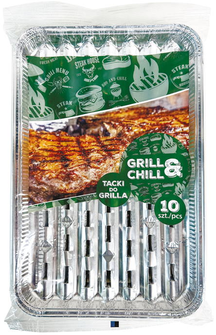 Tacki aluminiowe Grill&Chill 10szt widok główny