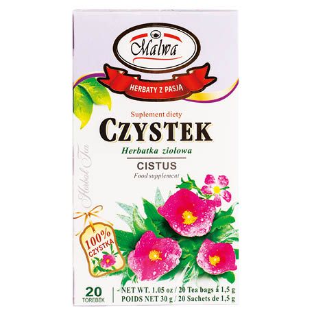 Herbatka ziołowa czystek Malwa 20x1,5g widok 1