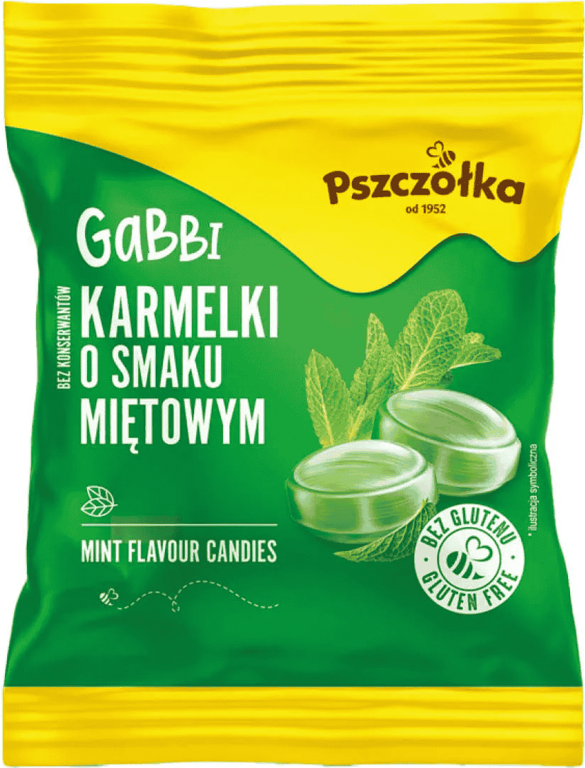 Cukierki karmelki miętowe Pszczółka 150g widok 1