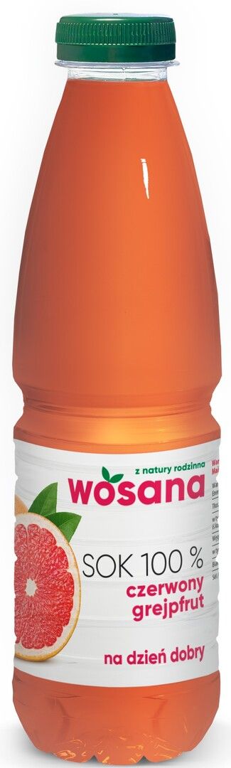 Sok czerwony grejpfrut Wosana 1l widok 1