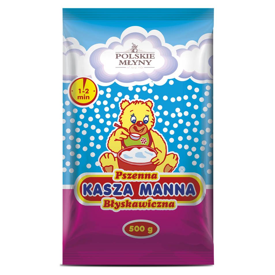 Kasza manna błyskawiczna Polskie Młyny 500g widok 1