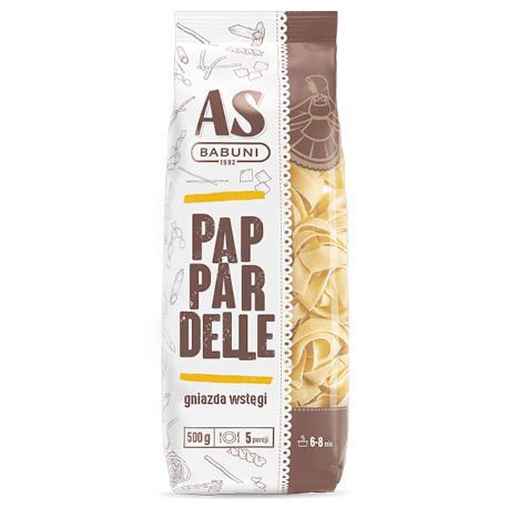 Makaron pappardelle gniazda As Babuni 500g widok 1