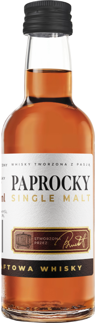 Whisky Paprocky 50ml 40% widok 1