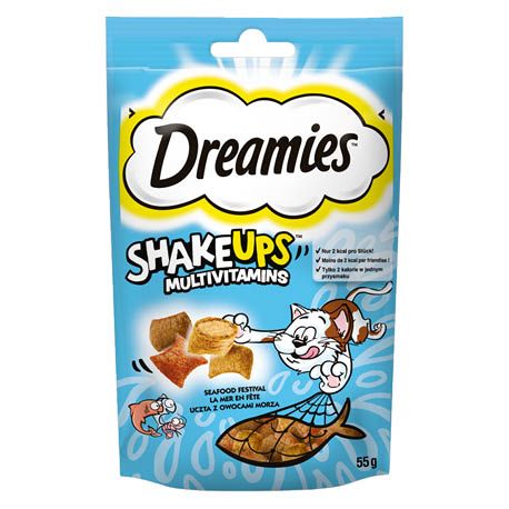 Przysmak dla kota rybny Dreamies Shakeups 55g widok 1