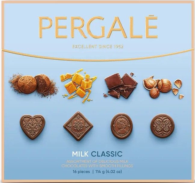 Bombonierka milk classic Pergale 114g widok główny