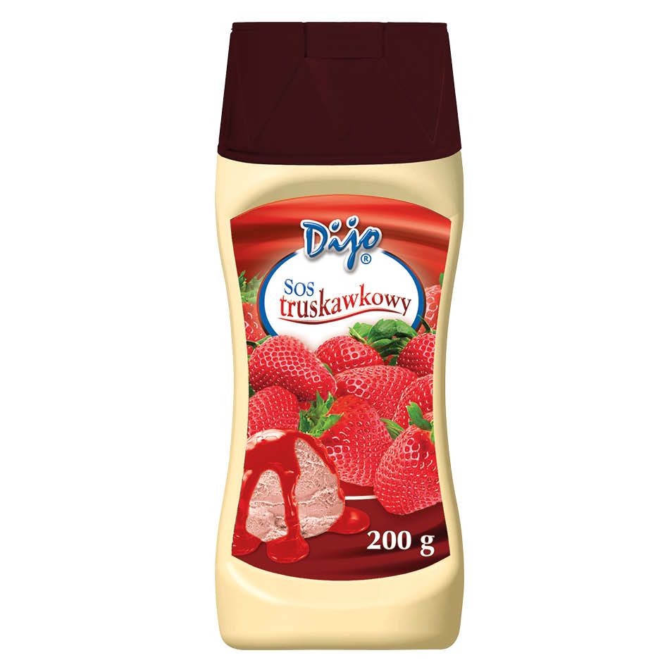 Sos do lodów truskawkowy Dijo 200g widok 1