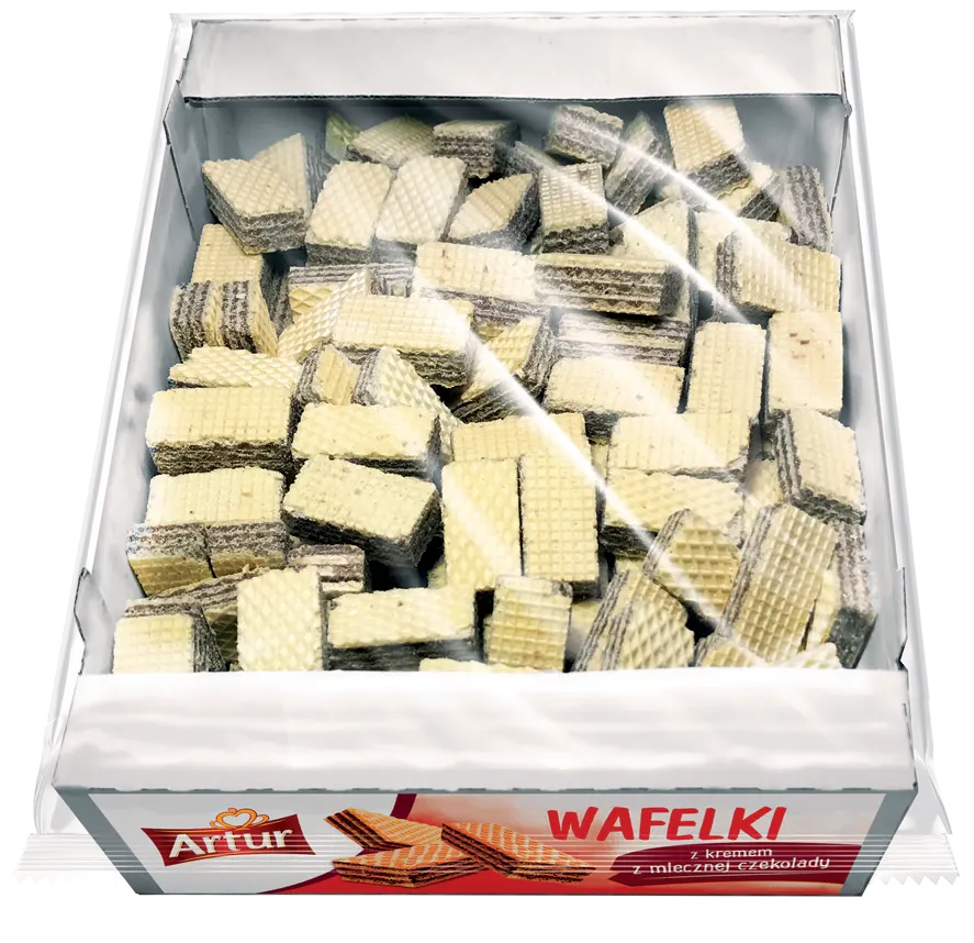 Wafle z kremem z mlecznej czekolady Artur 700g widok główny 