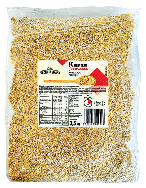 Kasza jęczmienna wiejska gruba Kuchnia Smaku 2,5kg widok główny