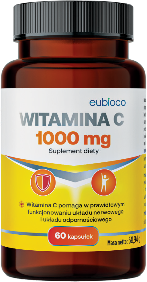 Kapsułki Witamina C 1000mg Eubioco 60szt widok 1