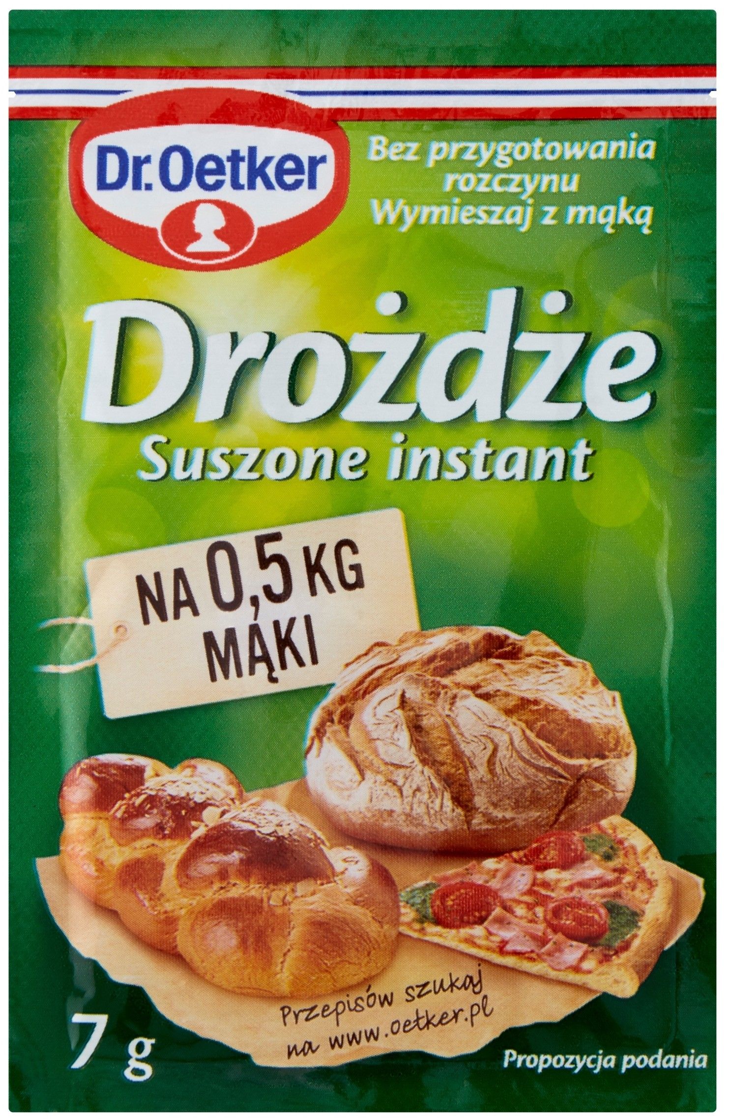 Drożdże suszone instant Dr.Oetker 7g widok 1