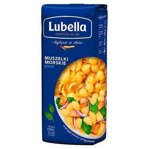 Makaron muszelki morskie Lubella 400g widok 1