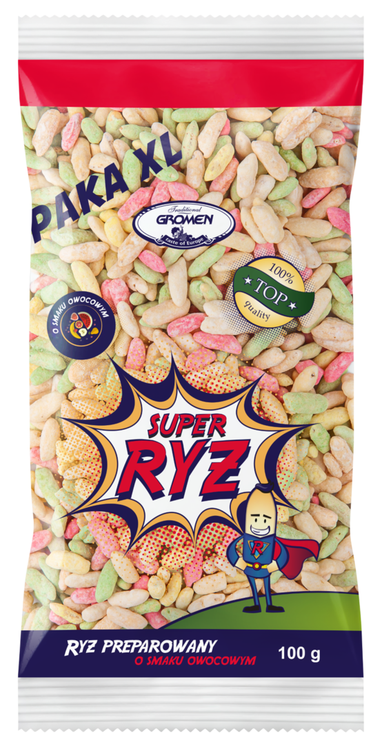 Ryż preparowany o smaku owocowym Gromen 100g widok 1
