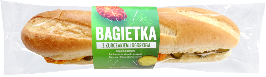 Bagietka kur/jajko ser ogórek Foodmakers 230g mix widok 1