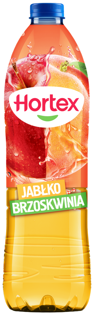 Napój niegaz. jabłko brzoskwinia Hortex 2l widok 1