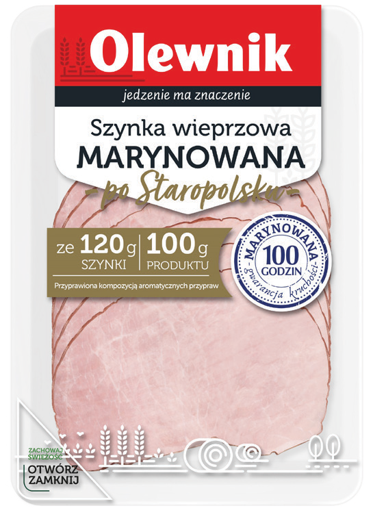 Szynka wieprzowa marynowana Olewnik 100g widok 1