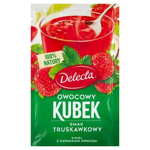 Kisiel Owocowy Kubek truskawkowy Delecta 30g widok 1
