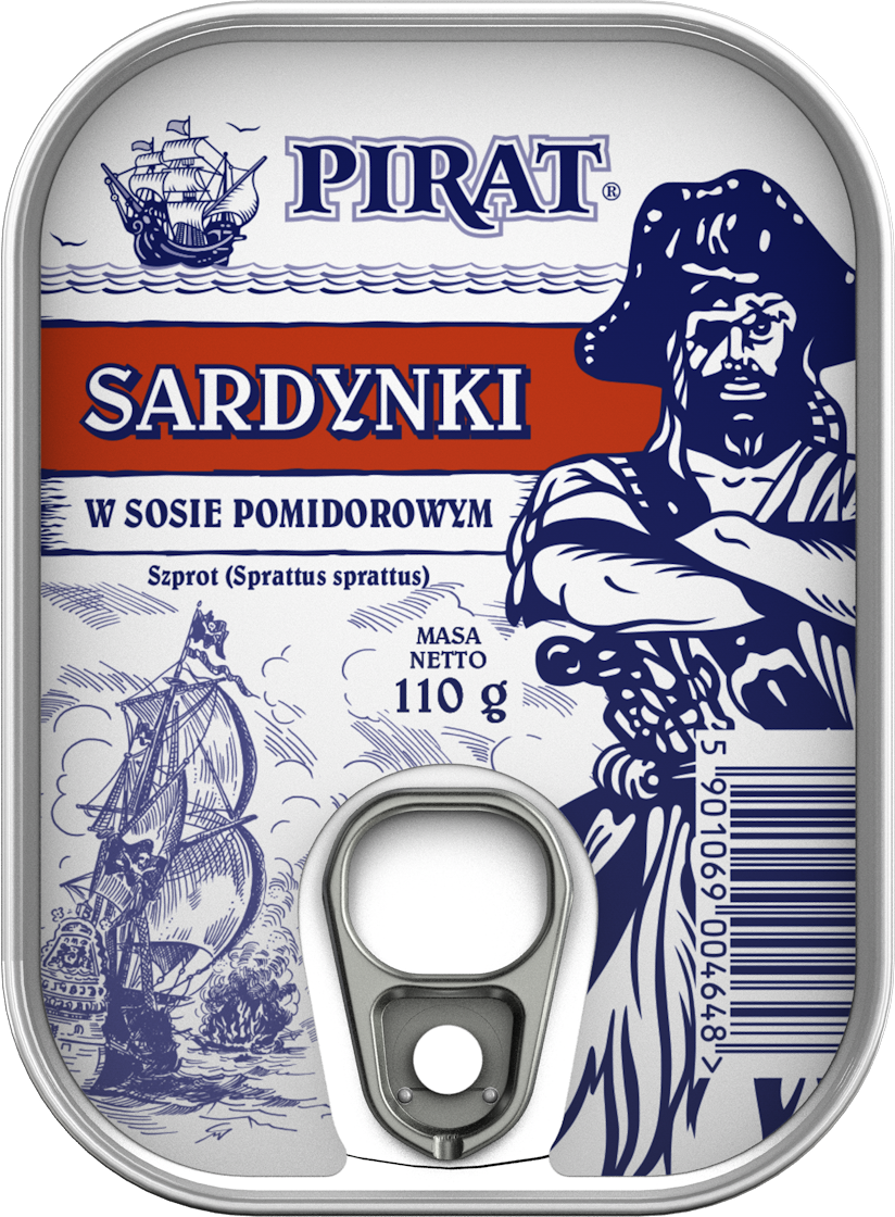 Sardynki w sosie pomidorowym Pirat 110g widok 1