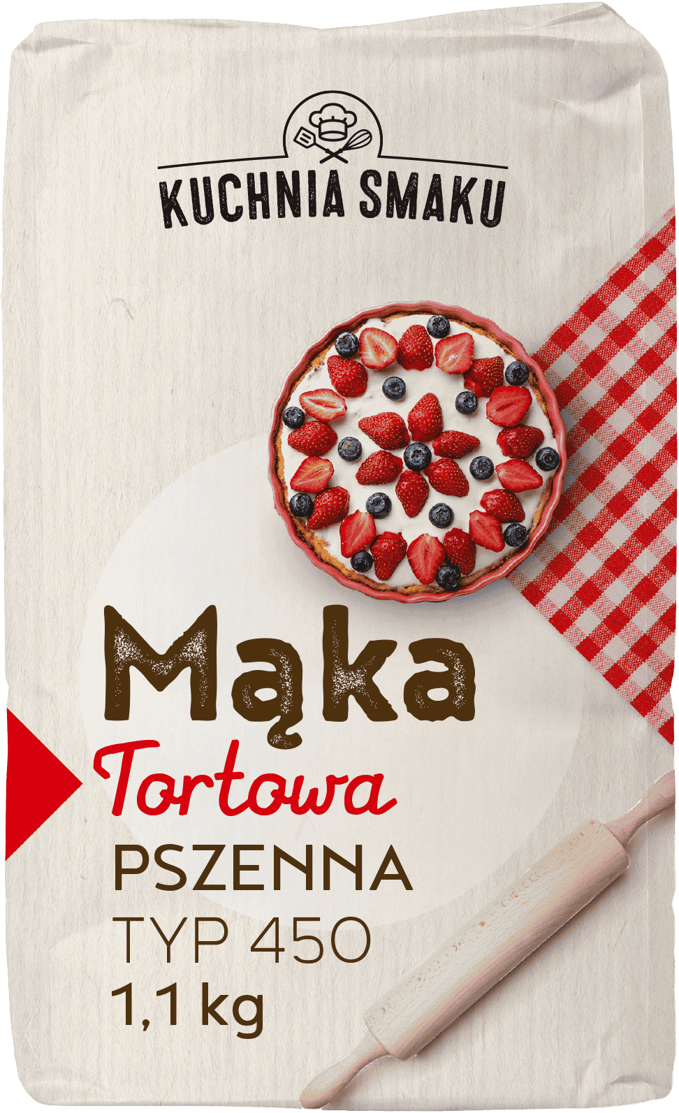Mąka tortowa typ 450 Kuchnia Smaku 1,1kg widok 1