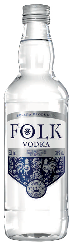 Wódka Folk 0,5l 38% widok główny