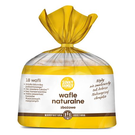 Wafle naturalne zbożowe Sunny Family 100g widok 1