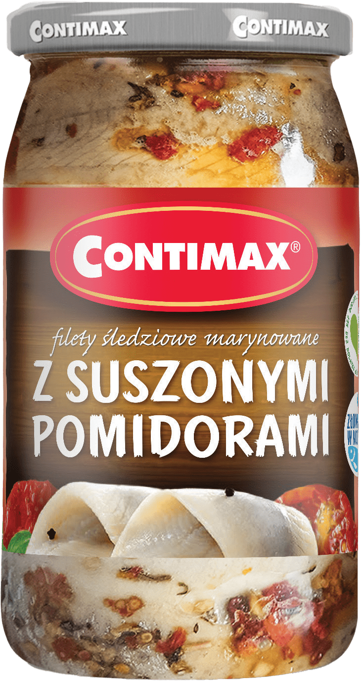 Filety śledziowe z susz. pomid. Contimax 600/375g widok główny