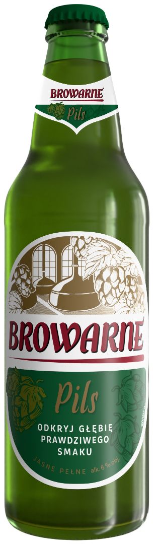 Piwo Browarne pils 0,5l 6% but. bzzw. widok 1