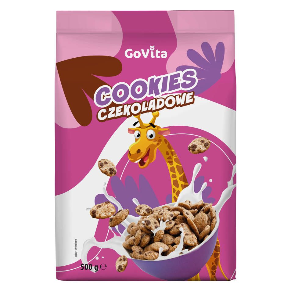 Płatki cookies czekoladowe Govita 500g widok 1