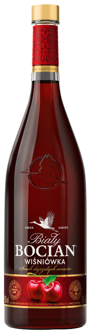 Likier Biały Bocian wiśniówka 0,5l 25% widok główny