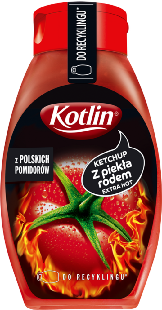 Ketchup z piekła rodem Kotlin 450g widok główny