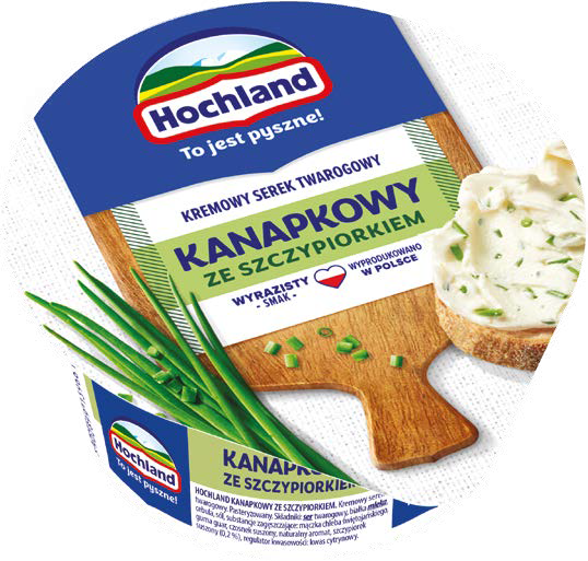Serek kanapkowy ze szczypiorkiem Hochland 130g widok 1