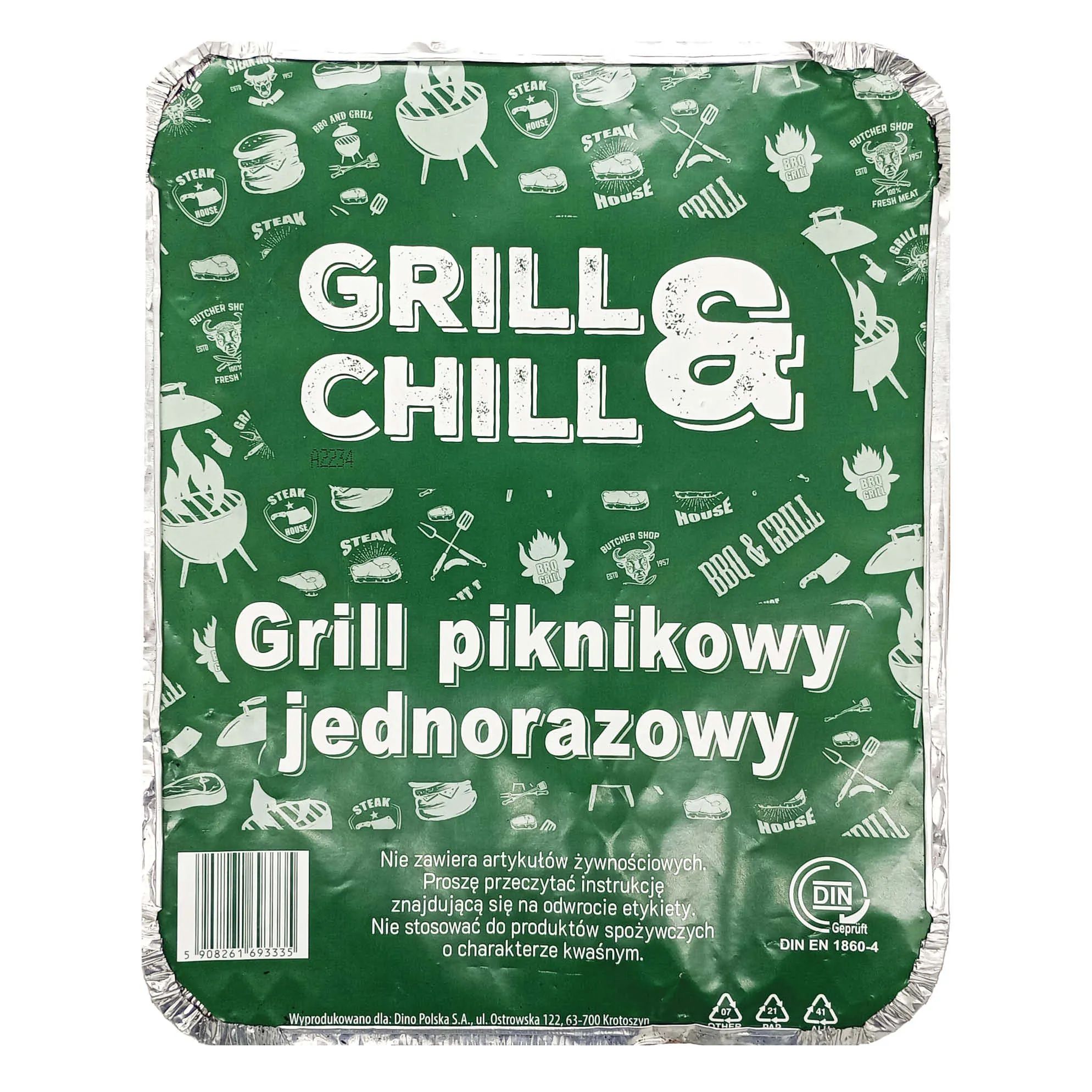 Grill piknikowy jednorazowy Grill&Chill widok 1