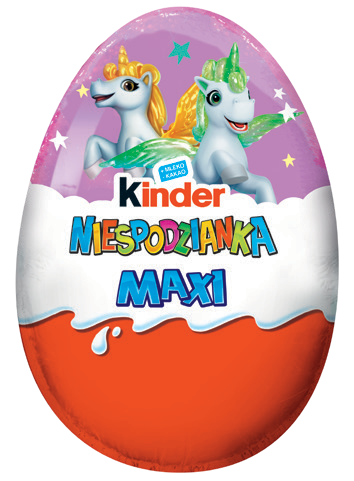 Jajko Kinder Niespodzianka maxi różowe 100g BN25 widok 1