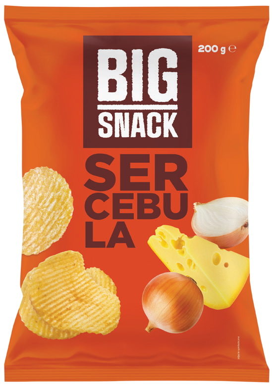 Chipsy ser cebula Big Snack 200g widok 1
