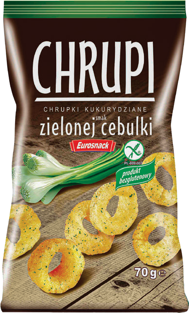 Chrupki Chrupi o smaku ziel. cebulki Eurosnack 70g widok 1