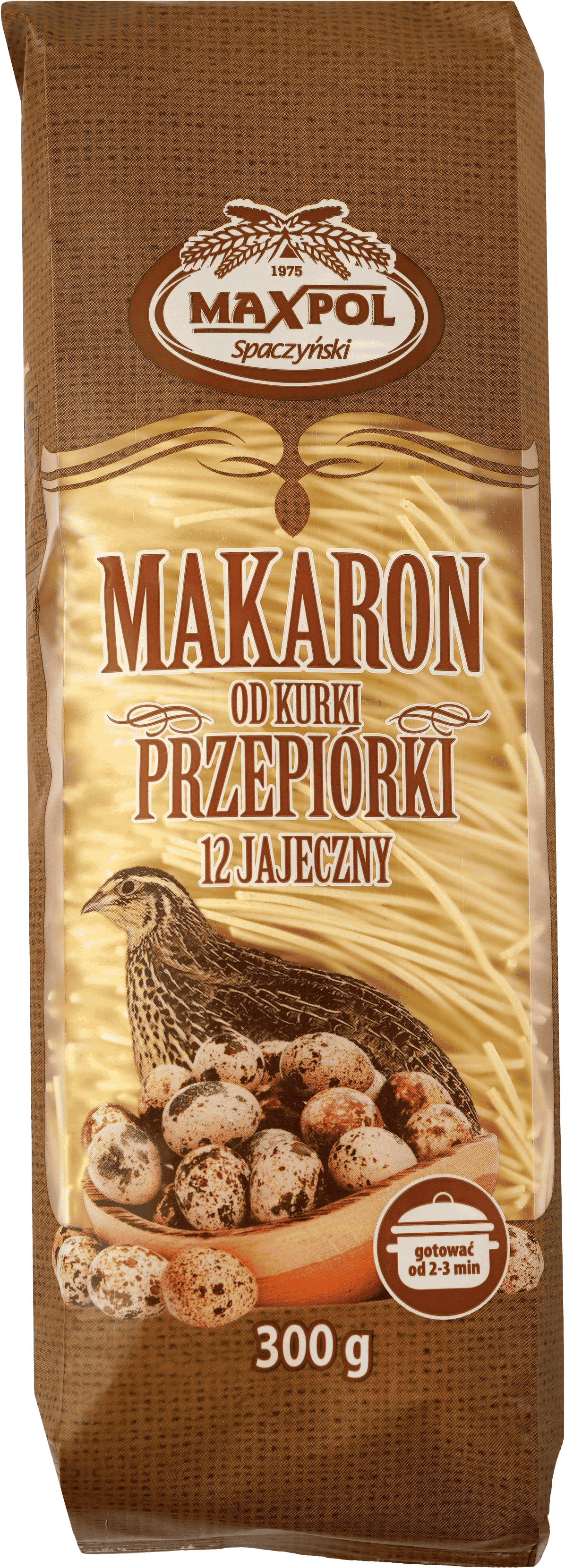 Makaron 12 jaj. przepiórczych krajanka Maxpol 300g widok 1