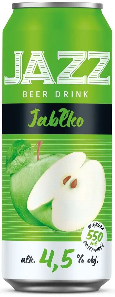 Napój piwny Jazz jabłko 0,55l 4,5% puszka widok 1