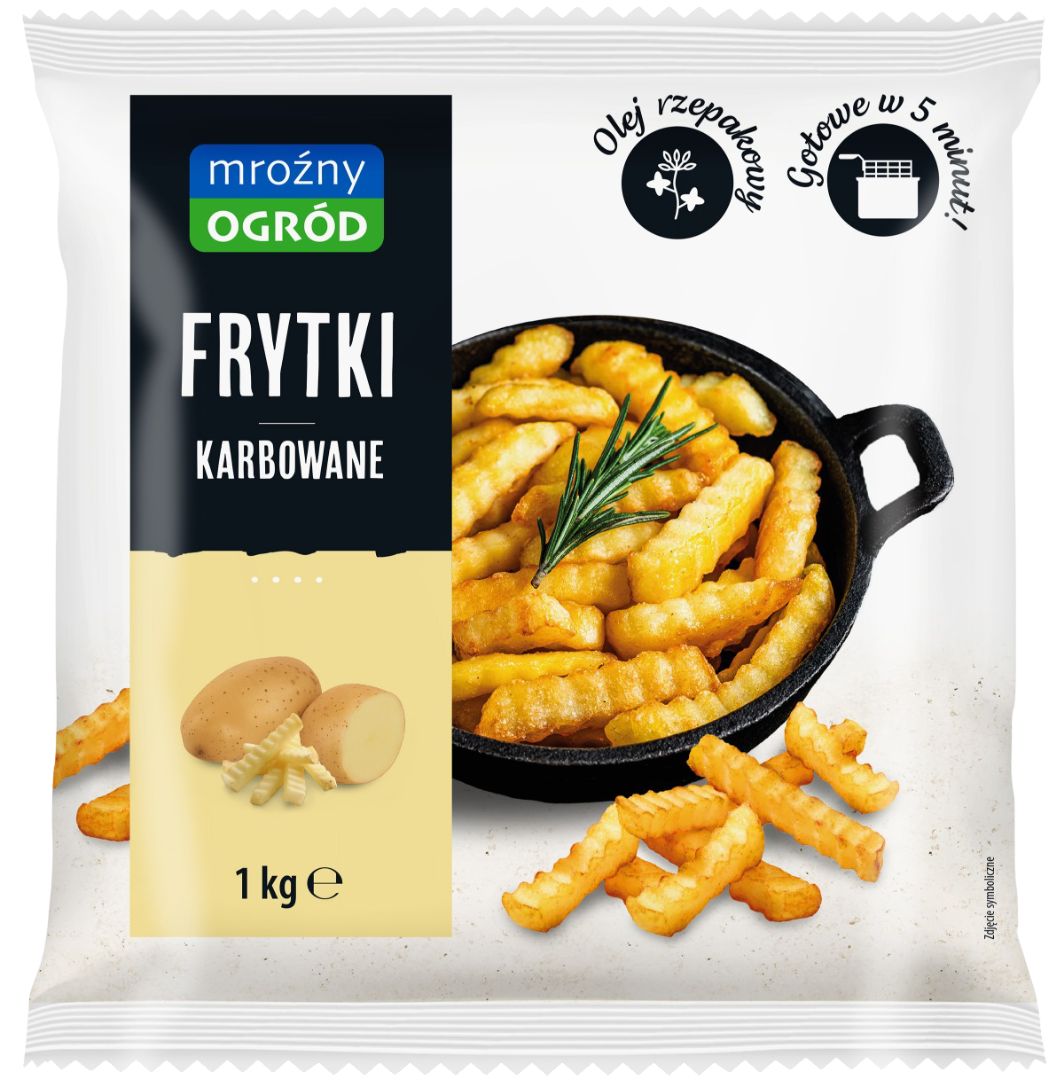 Frytki karbowane Mroźny Ogród 1kg widok 1