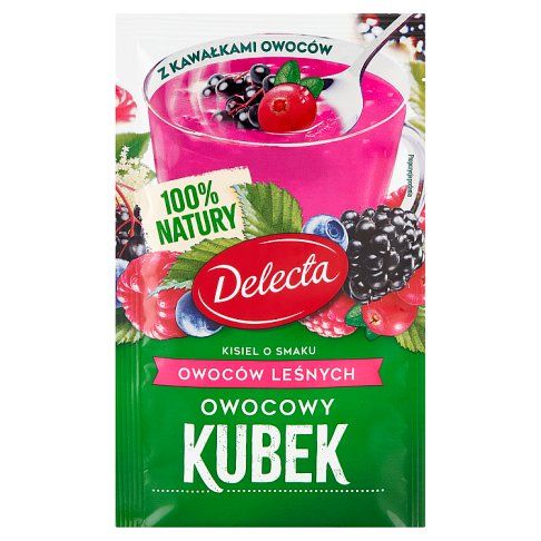 Kisiel Owocowy Kubek owoce leśne Delecta 30g widok 2