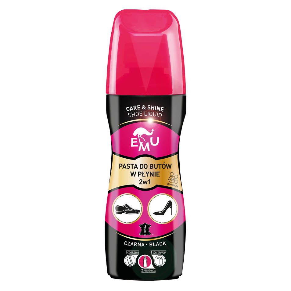 Pasta do butów w płynie czarna Emu 80ml widok 1