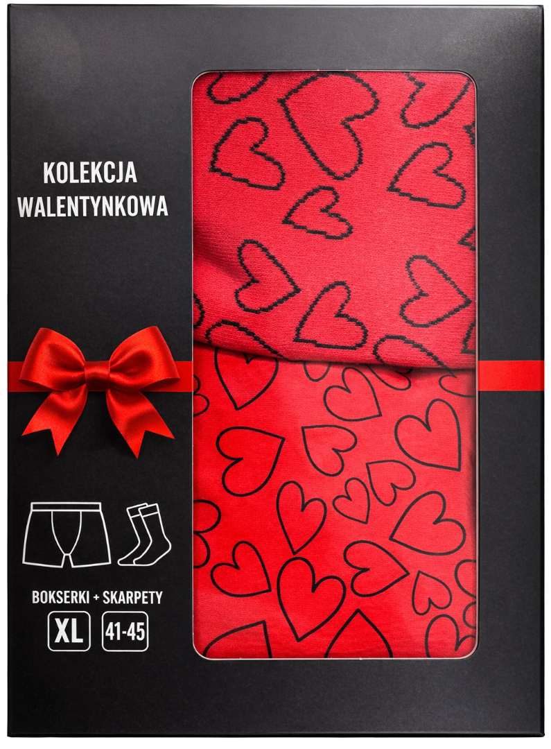Zestaw prezentowy bokserki i skarpetki widok główny 