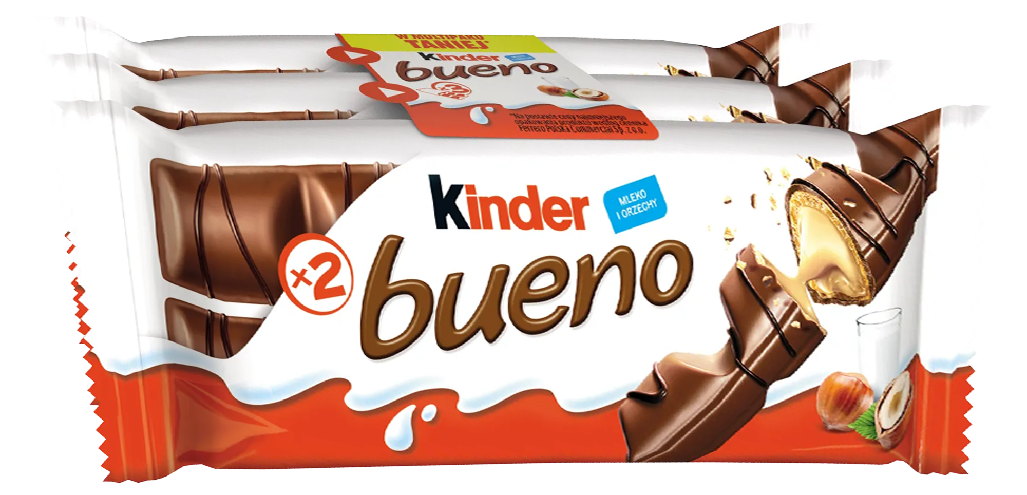 Baton Kinder Bueno 3x43g widok 1