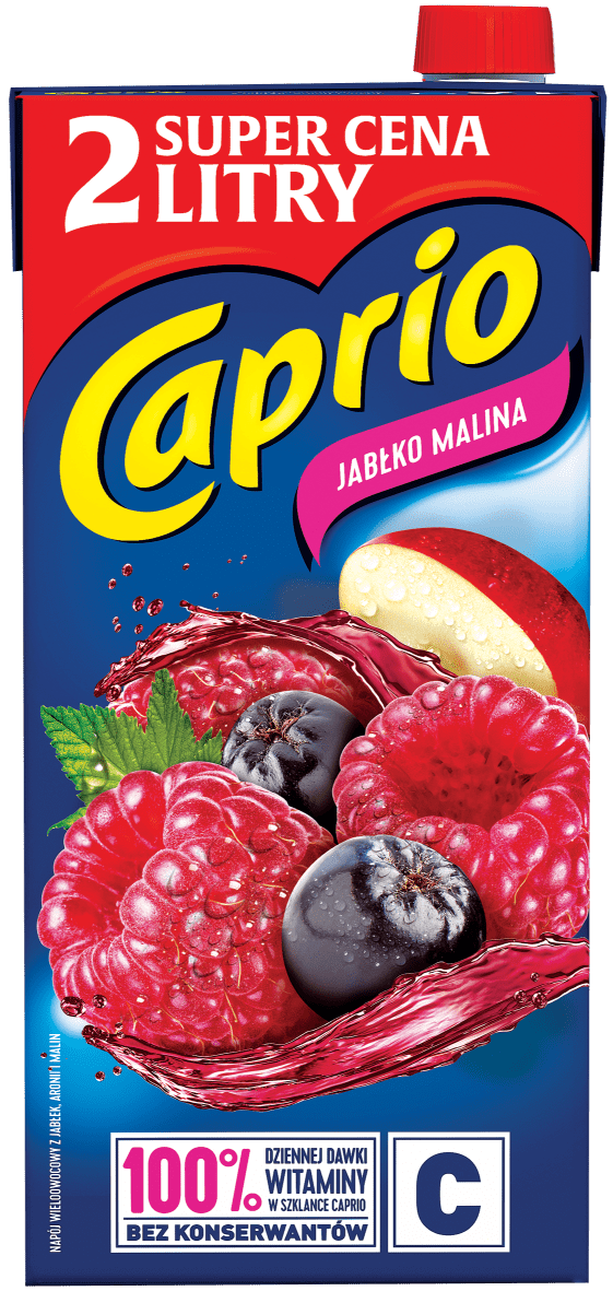 Napój niegaz. jabłko malina Caprio 2l widok 1