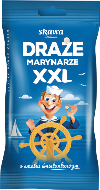 Draże śmietankowe Marynarz XXL Skawa 130g widok główny