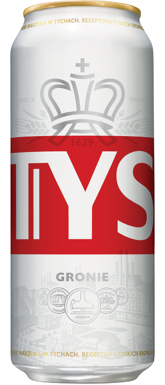 Piwo Tyskie gronie 0,5l 5,2% puszka widok 1
